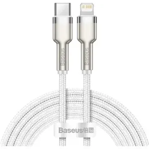 Basesu Cafule Series USB-C zu Lightning PD Lade-/Datenkabel 20 Watt 2 m - weiß