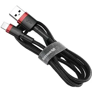 Baseus Cafule Series USB zu Lightning Lade-/Datenkabel 2,4 A 0,5 m - rot-schwarz
