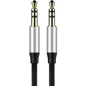 Baseus Yiven Series Audio Kabel 3.5mm Klinke 1m, Silber-Schwarz