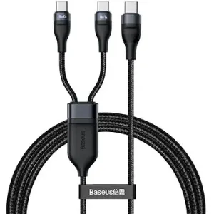 Baseus Flash Series Fast Charging Data Cable Type-C to Dual USB-C 100W 1,5 m Schwarz