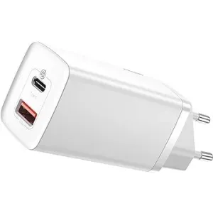 Baseus GaN2 Lite Quick Charger USB + USB-C 65W  White