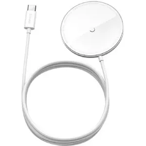 Baseus Mini Magnetic Wireless Charger USB-C Cable 1,5 m 15 Watt White
