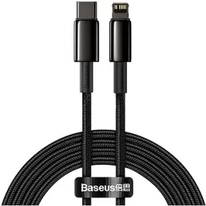 Baseus Tungsten Gold Fast Charging Data Cable Type-C to Lightning PD 20W 2m Schwarz