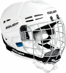 Bauer PRODIGY COMBO YTH Eishockey Helm für Kinder mit Gitter, weiß, größe