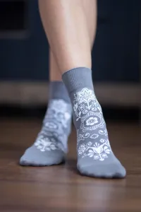 Barfuß-Socken Folk - Grau #806290