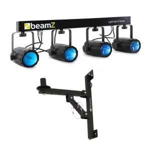 Beamz Light Set 4-Some LED-Lichteffekt-Set 5-tlg. mit Wandhalterung