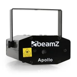 Beamz Apollo Mini Multipoint Effekt Laser RG Strobo Musiksteuerung