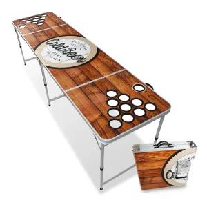 BeerCup Backspin Beer Pong Tisch Set Wood Eisfach 6 Bälle