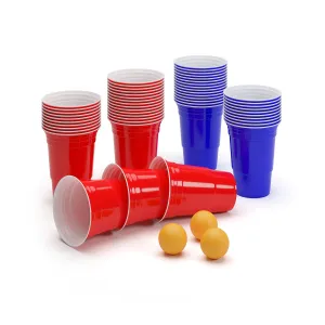 BeerCup Nadal 16 Oz Red & Blue Party Pack Becher zwei Farben inkl. Bälle und Regelwerk #273851