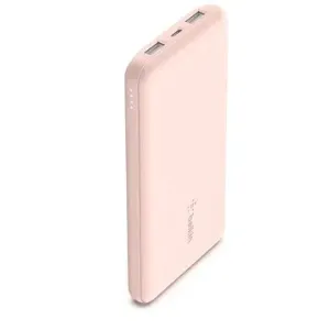 Belkin BOOST CHARGE 10000 mAh Power Bank with USB-C 15W - Dual USB-A - 15cm USB-A to C Cable - Pink