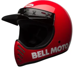 Bell Moto-3 Classic Solid Glanz Rot Integralhelm Größe S
