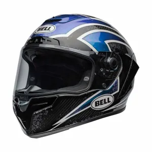 Bell Race Star DLX Flex Xenon Gloss Orion Black Full Face Helmet Größe L
