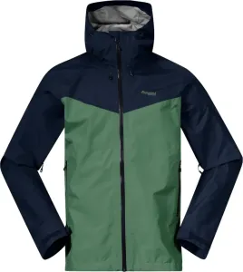 Bergans Skar Light 3L Shell Jacket Men Dark Jade Green/Navy Blue XL Outdoor Jacke