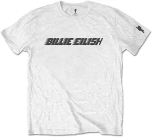 Billie Eilish T-Shirt Racer Logo White 2XL