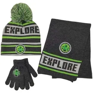 Minecraft - Explore - Wintermütze, Handschuhe und Schal