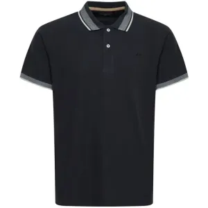 BLEND POLO REGULAR FIT Herren Poloshirt, schwarz, größe #1601555