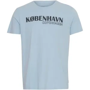 BLEND REGULAR FIT Herren T-Shirt, hellblau, größe #1599391