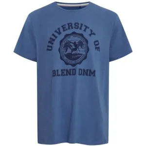 BLEND TEE REGULAR FIT Herrenshirt, blau, größe