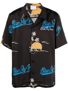 BLUE SKY INN - Logo Viscose Shirt #1359283