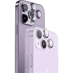 Blueo Sapphire Crystal Stainless Steel Camera Lens Protector Grey iPhone 15 Pro