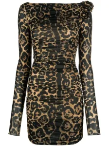 BLUMARINE - Leopard Print Mini Dress #1424577