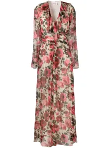 BLUMARINE - Long Dress With Flower Print
