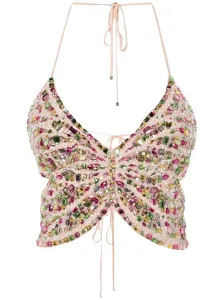 BLUMARINE - Embroidered Butterfly Top