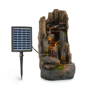 Blumfeldt Mystic Tree Solarbrunnen LED-Beleuchtung Polyresin