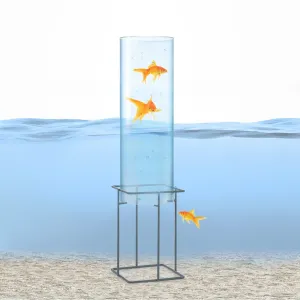 Blumfeldt Skydive 60 Fischturm 60 cm Ø 20 cm Acryl Metall transparent