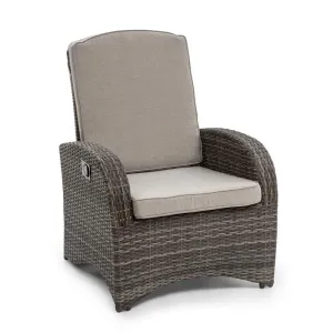 Blumfeldt Comfort Siesta Sessel verstellbare Rückenlehne dunkelgrau