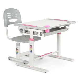 Blumfeldt Kinderschreibtisch-Set Tommi XL höhenverstellbarer Tisch & Stuhl ergonomisch ab 4 - 10 Jahre #775479