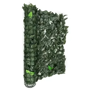 Blumfeldt Fency Dark Leaf Sichtschutzzaun Windschutz 300x100 cm dunkelgrün Mix