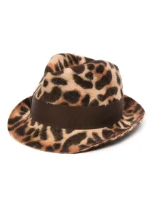 BORSALINO - Sophie Leopard Felt Fedora Hat