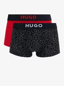 HUGO Boxershorts 2 Stück Schwarz