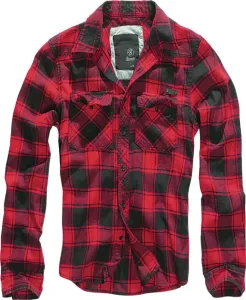 Brandit Checkshirt Hemd, rot/schwarz