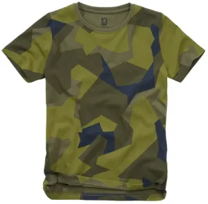 Brandit Kinder-T-Shirt mit Kurzarm, swedish camo
