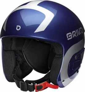 Briko Vulcano FIS 6.8 JR Shiny Metallic Blue/Silver S/M (53-56 cm) Ski Helm