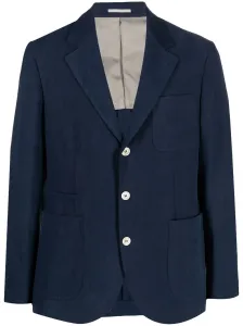 BRUNELLO CUCINELLI - Single-breasted Linen Blazer Jacket #1001653