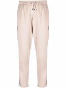 BRUNELLO CUCINELLI - Cotton And Silk Blend Trousers