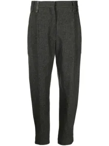 BRUNELLO CUCINELLI - Flanel Wool Trousers With Precious Detail #1461087