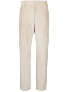 BRUNELLO CUCINELLI - High-waisted Velvet Trousers