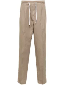 BRUNELLO CUCINELLI - Linen And Cotton Blend Leisure Trousers #1525025