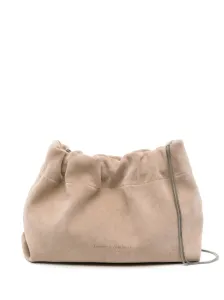 BRUNELLO CUCINELLI - Suede Leather Shoulder Bag #1547509