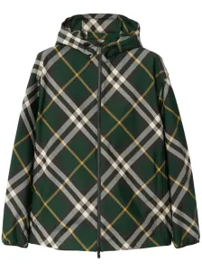 BURBERRY - Check Hooded Jacket