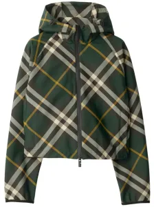 BURBERRY - Check Motif Hooded Jacket #1537170