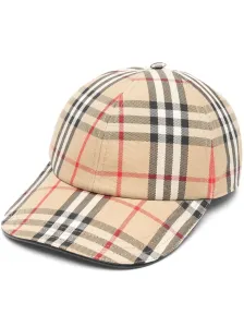 BURBERRY - Vintage Check Motif Baseball Cap