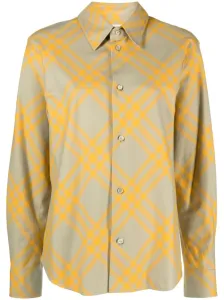 BURBERRY - Check Motif Cotton Shirt #1446757