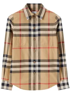 BURBERRY - Check Motif Cotton Shirt #1540701