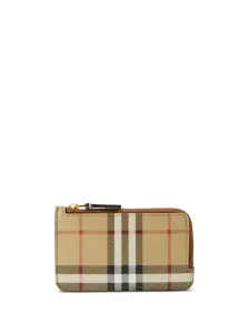 BURBERRY - Vintage-check Print Zipped Wallet