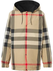 BURBERRY - Check Motif Hooded Jacket #1537181